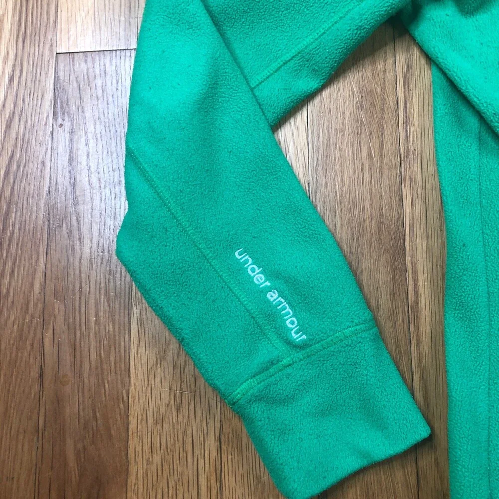 Under Armour Jacket Womens Medium Green Long Sleeve Pullover Top‎